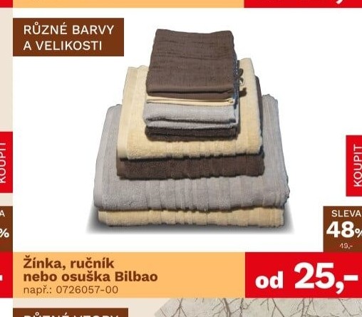 Žínka, ručník nebo osuška Bilbao